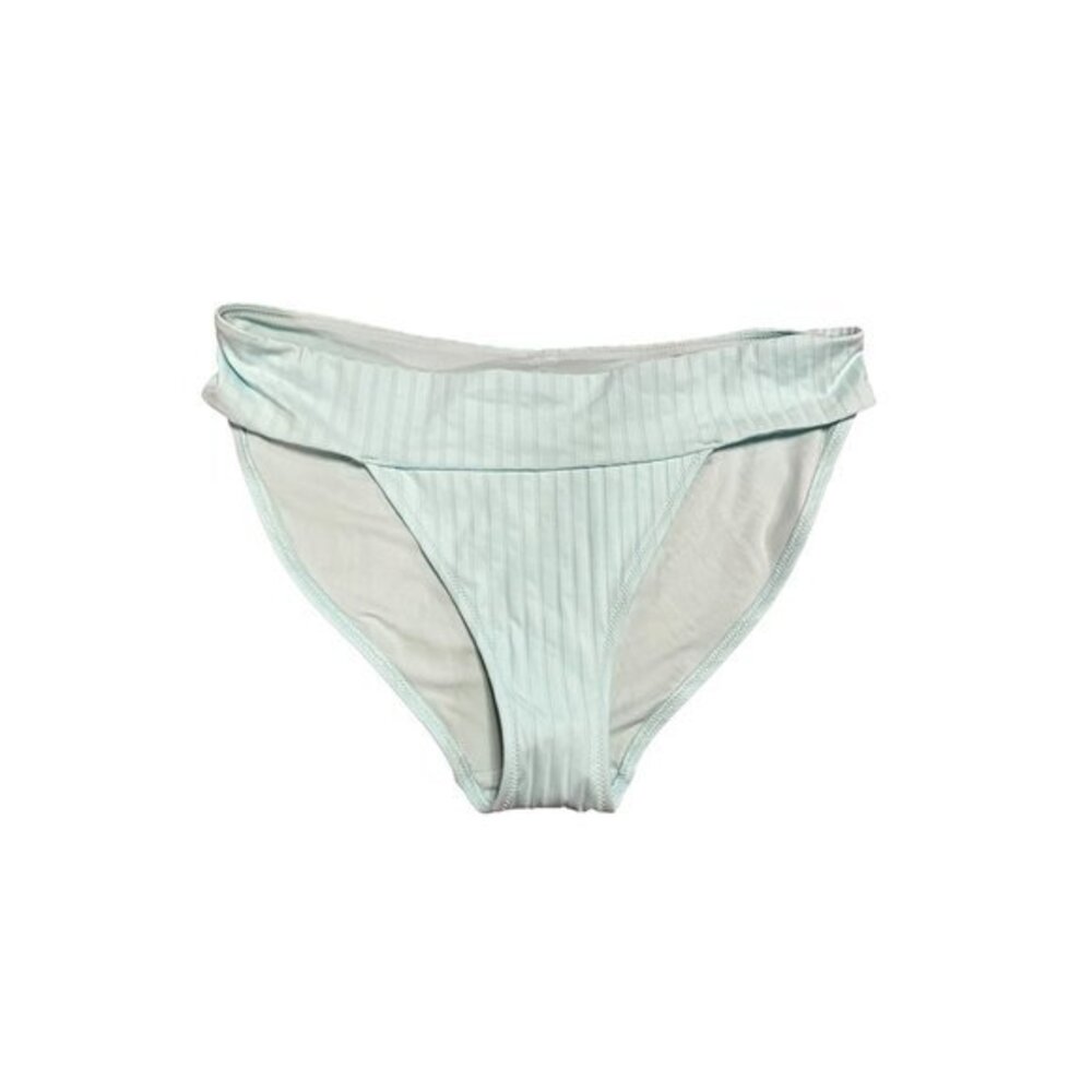 Aerie Light Blue High-Waisted Bikini Bottoms L